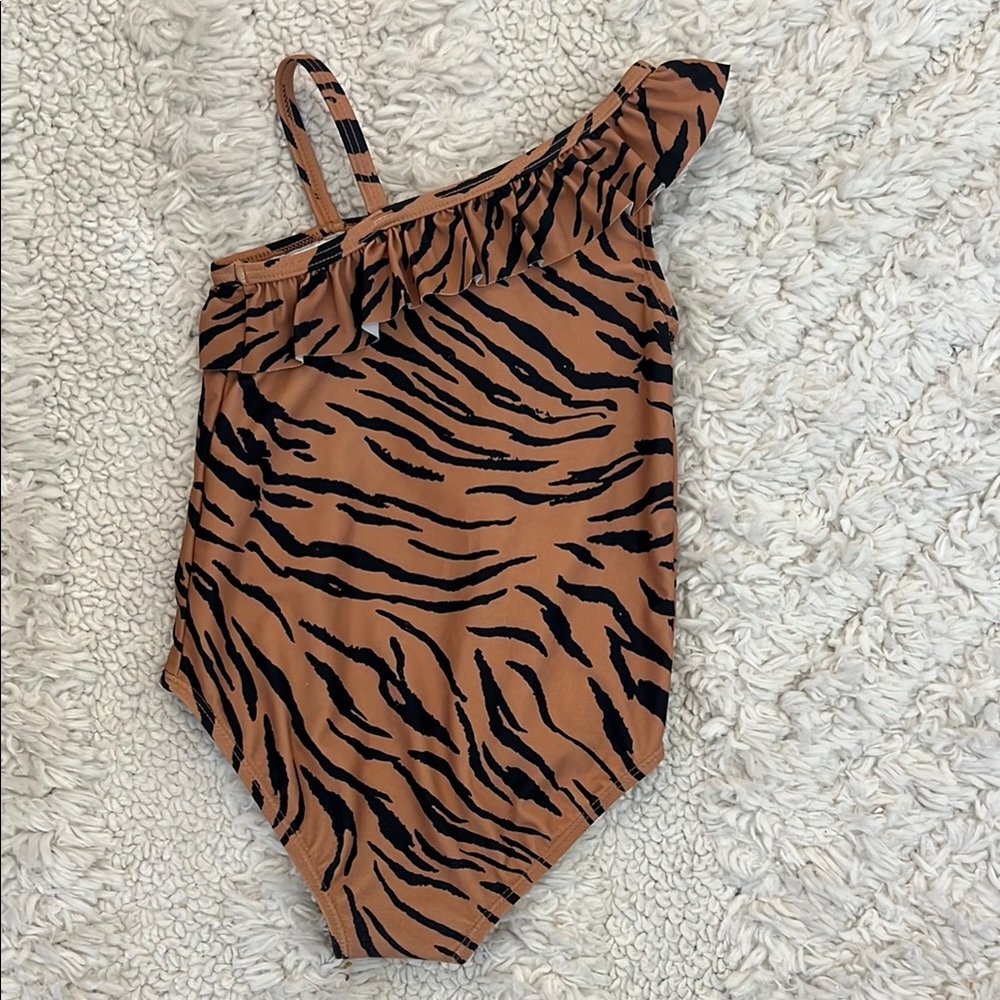 Carter's Tiger Print 24M Swimsuit in Brown and Black